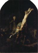 REMBRANDT Harmenszoon van Rijn The Raising of the Cross oil painting picture wholesale